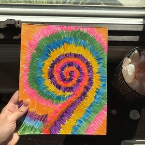 tye-dye painting